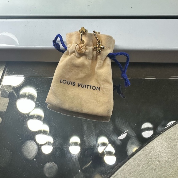 Gold Louis Vuitton earrings - Picture 7 of 10